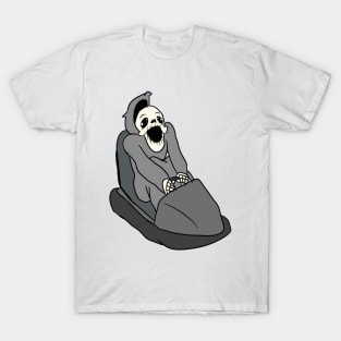 Spoopy Man has fun time on Bumper cars T-Shirt